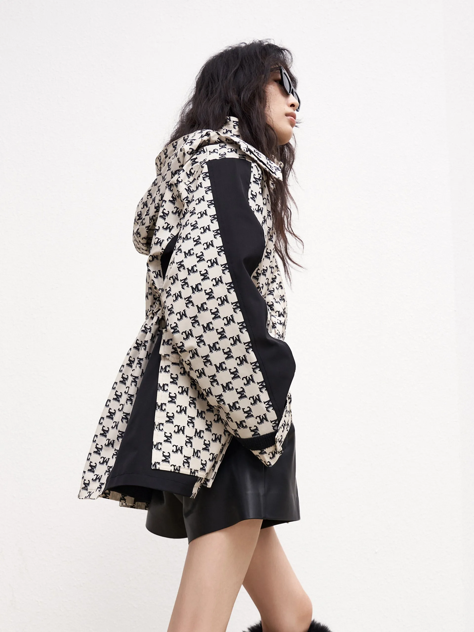 Contrast Quilted Jacquard Down Jacket