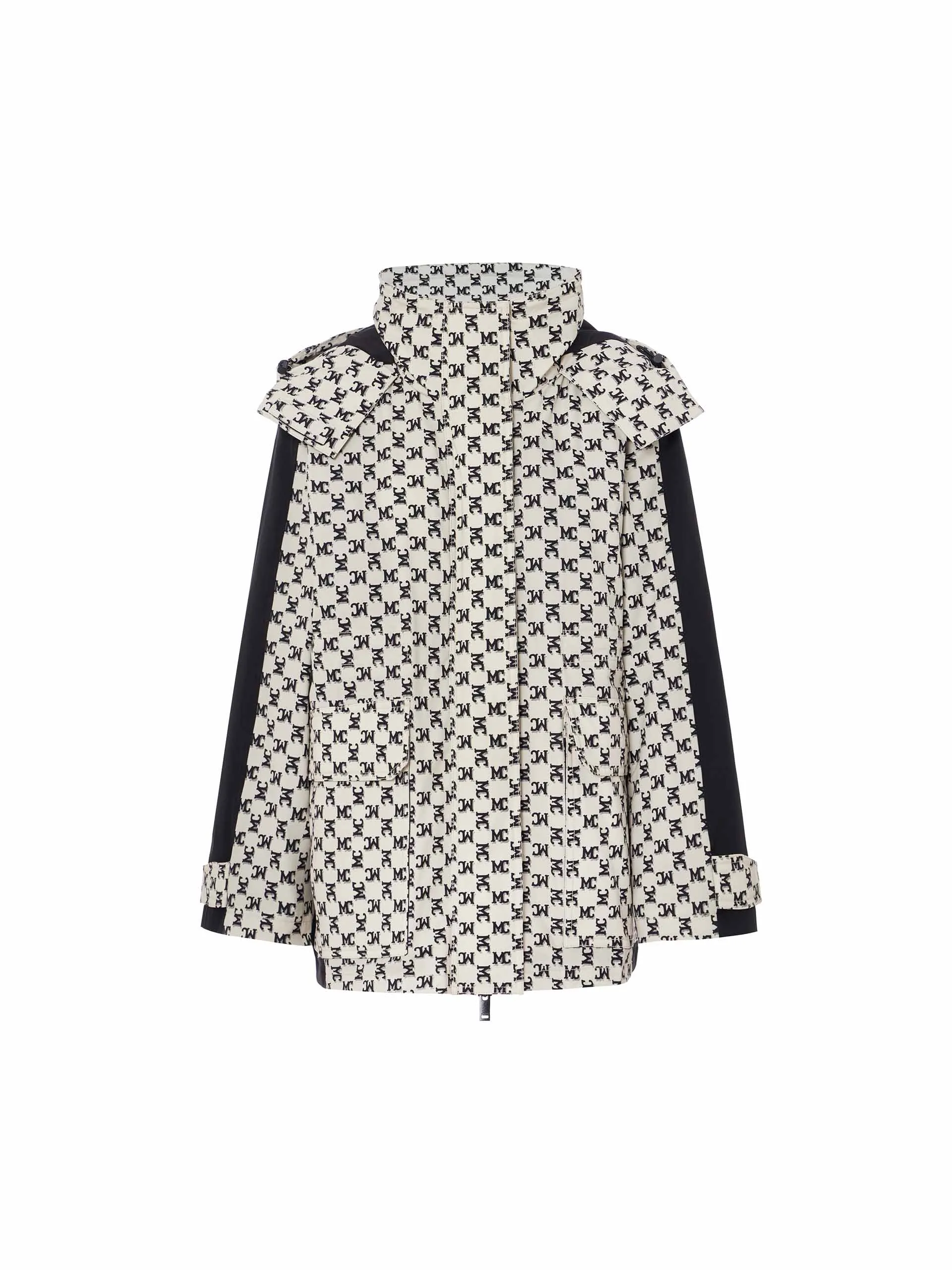 Contrast Quilted Jacquard Down Jacket