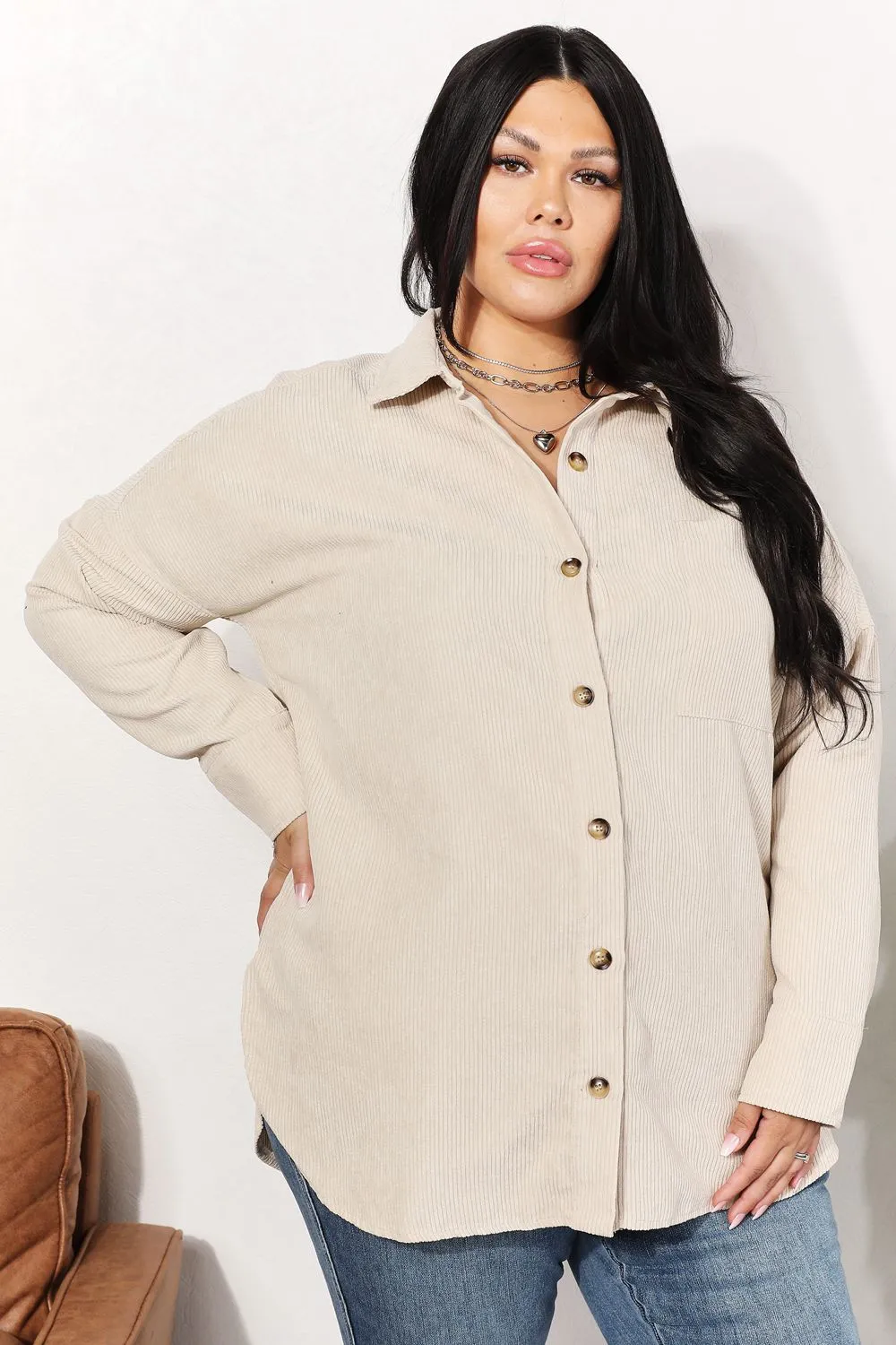 Cool Corduroy Classic Tunic Shirt