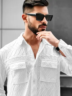 Creased White Full Sleeve Shirt