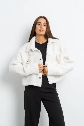 Cropped Fur Jacket - Aida