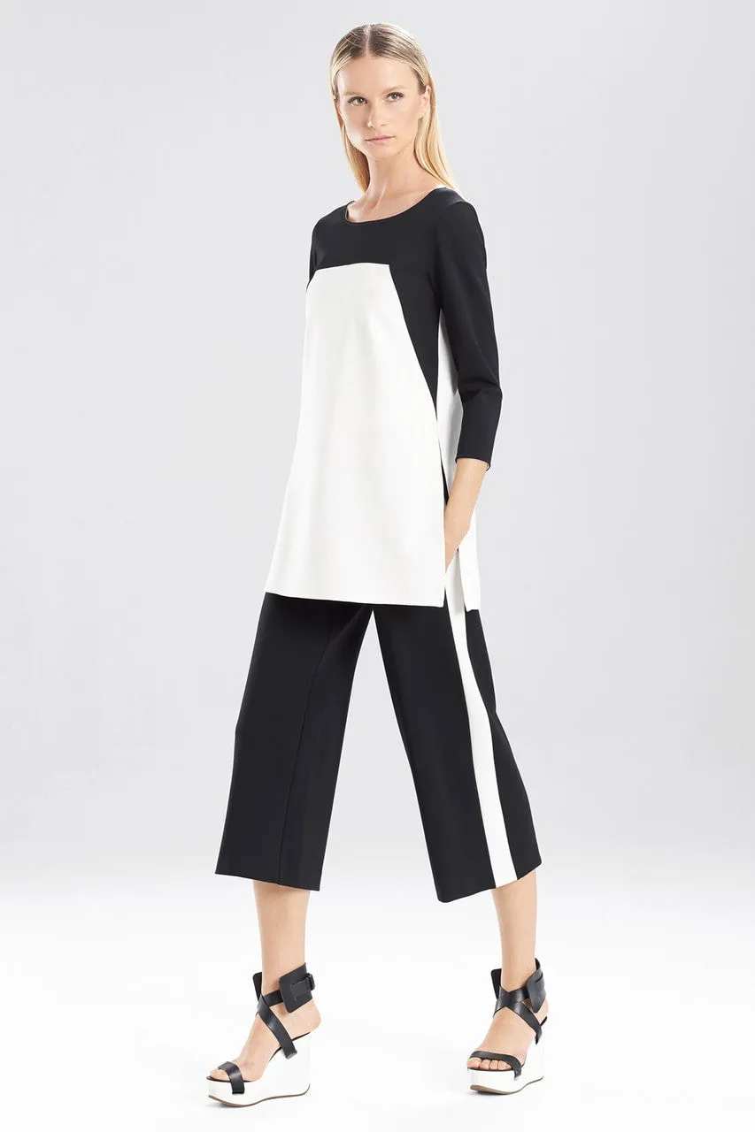 Double Knit Jersey 3-4 Sleeve Color Block Tunic