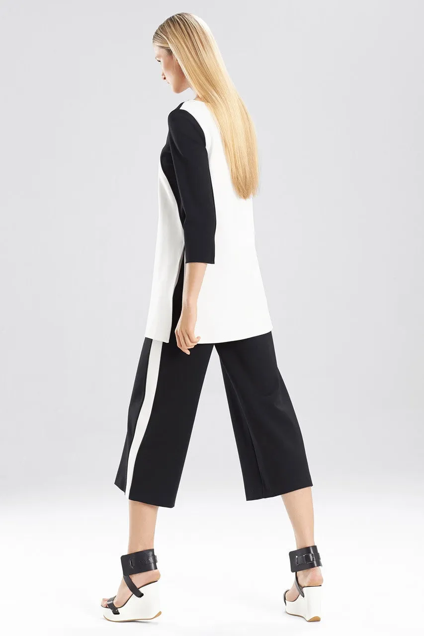 Double Knit Jersey 3-4 Sleeve Color Block Tunic