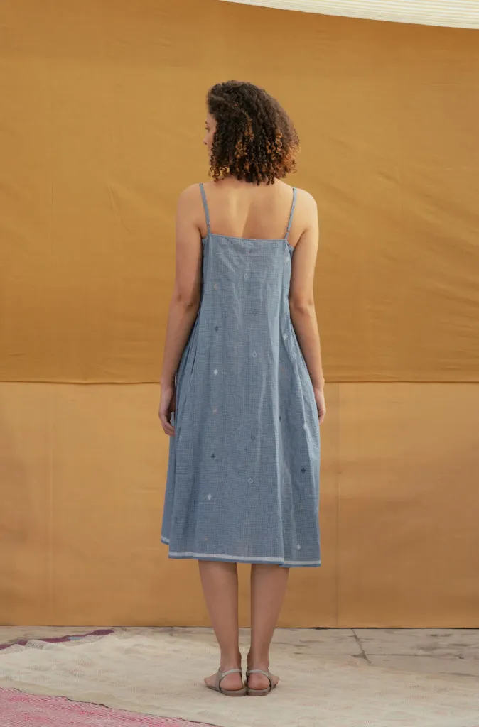 Dve Sarbani Slip Dress in Indigo