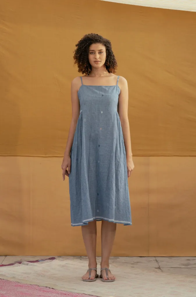 Dve Sarbani Slip Dress in Indigo