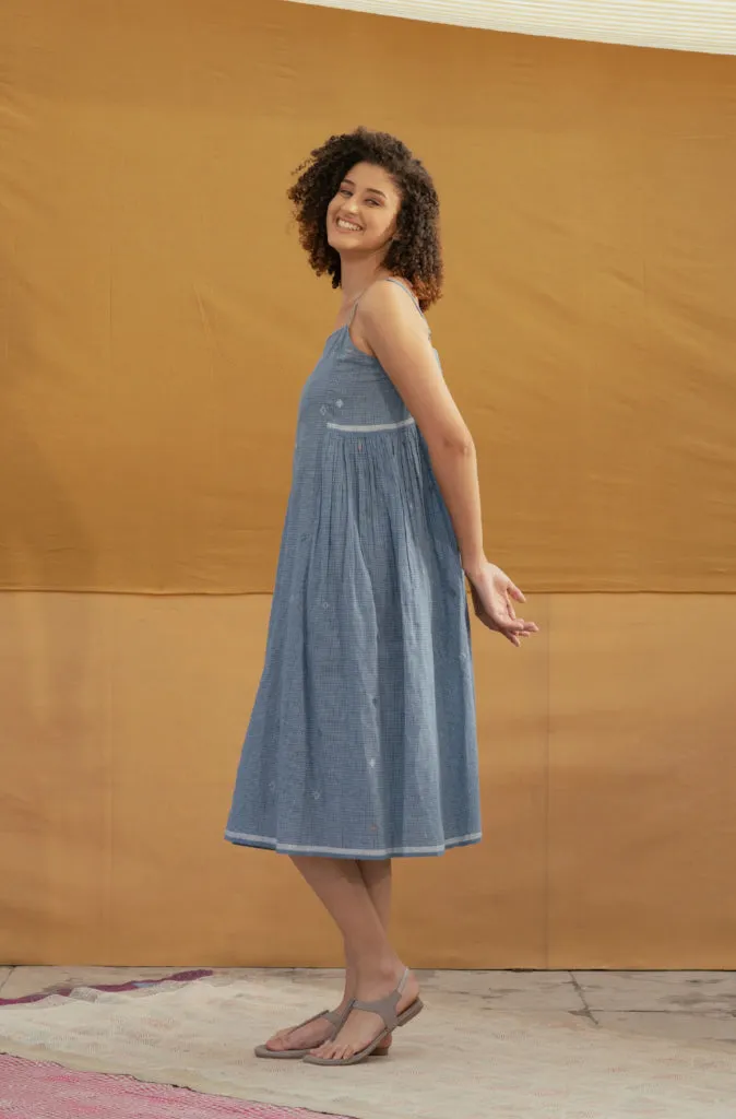 Dve Sarbani Slip Dress in Indigo