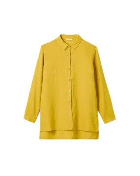 Eileen Fisher Handkerchief Linen Classic Collar Shirt