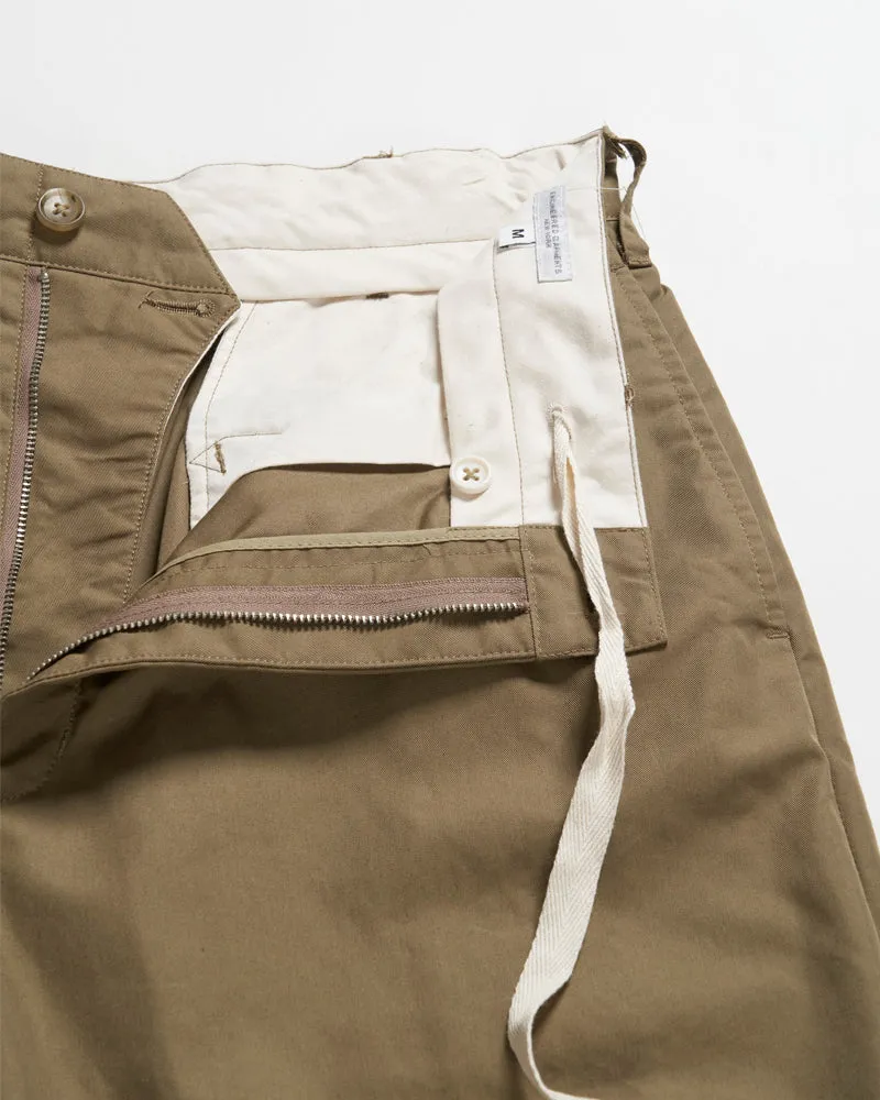 Engineered Garments Officer Pant Khaki Khaki Nyco Twill