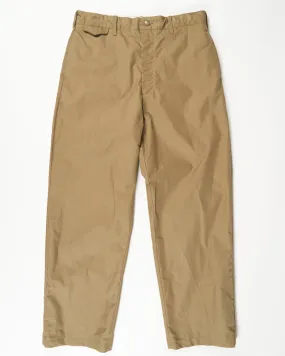 Engineered Garments Officer Pant Khaki Khaki Nyco Twill