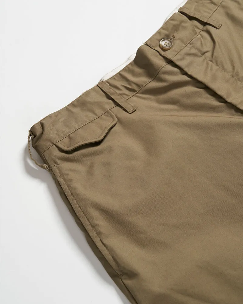 Engineered Garments Officer Pant Khaki Khaki Nyco Twill