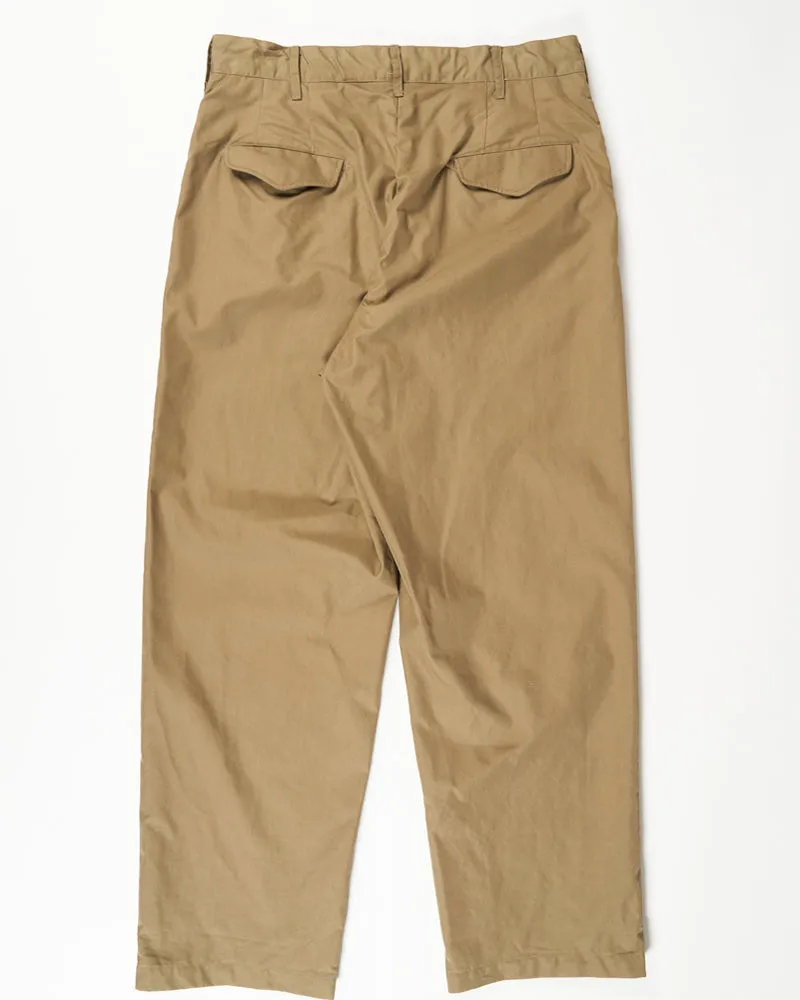 Engineered Garments Officer Pant Khaki Khaki Nyco Twill