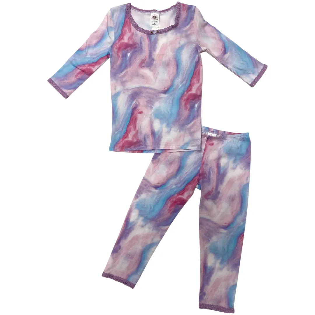 Esme Marble 3/4 Sleeve Top & Legging Set