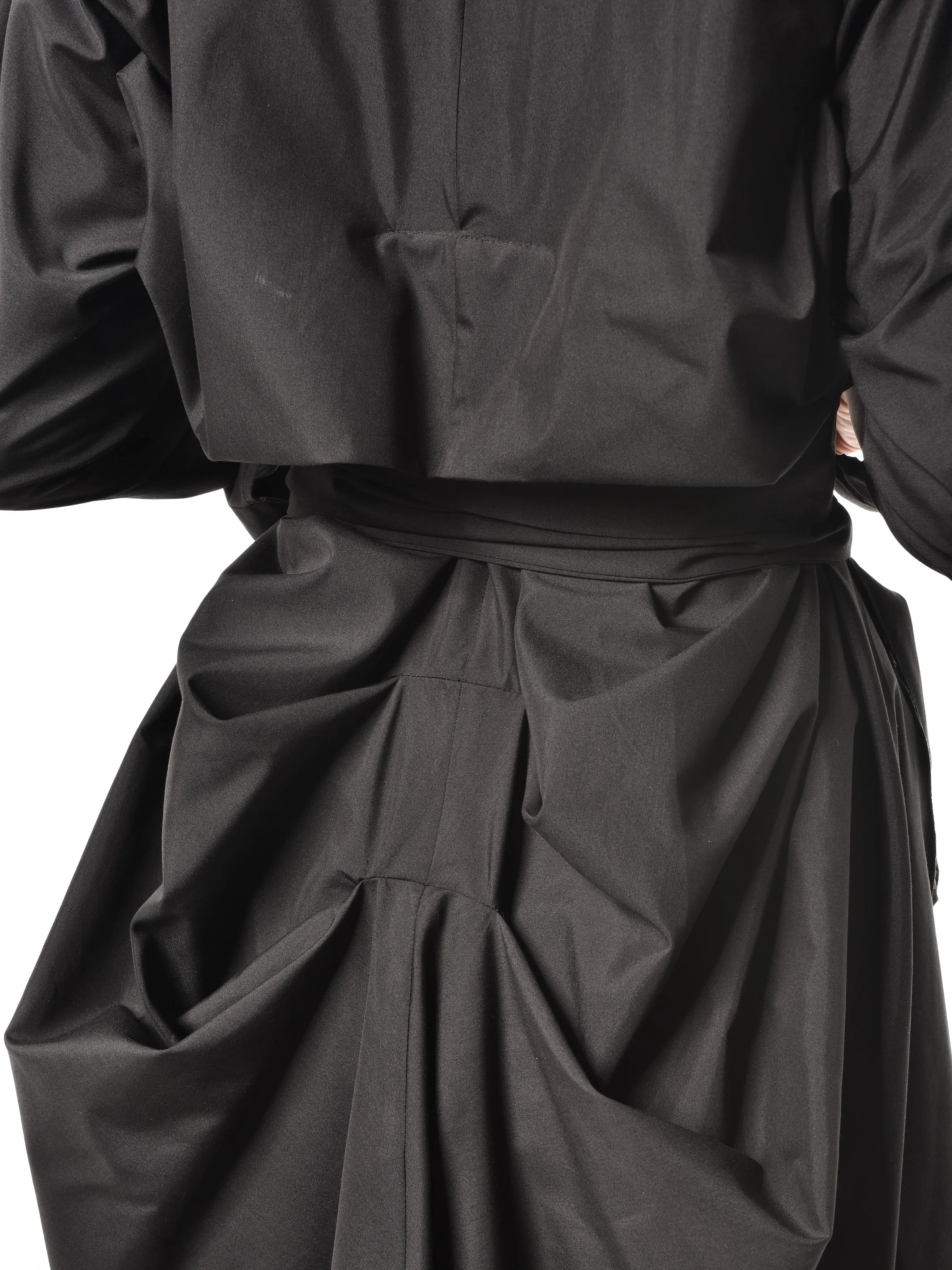 Extravagant Belted Long Shirt In Black