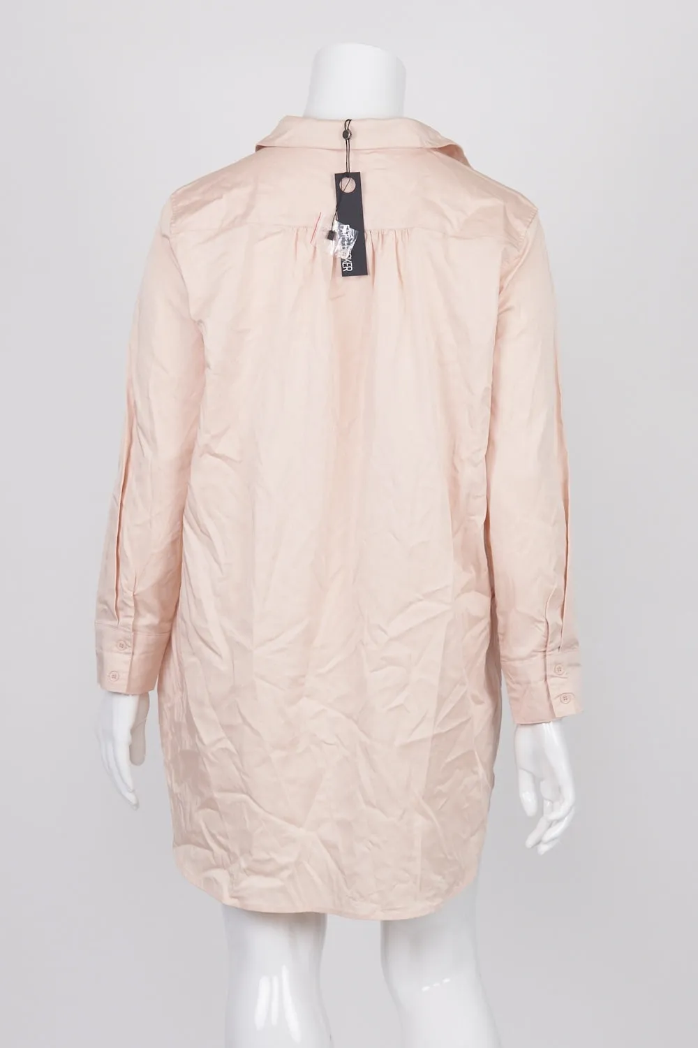 Fate & Becker Pink Lindsay Oversized Shirt Dress 14