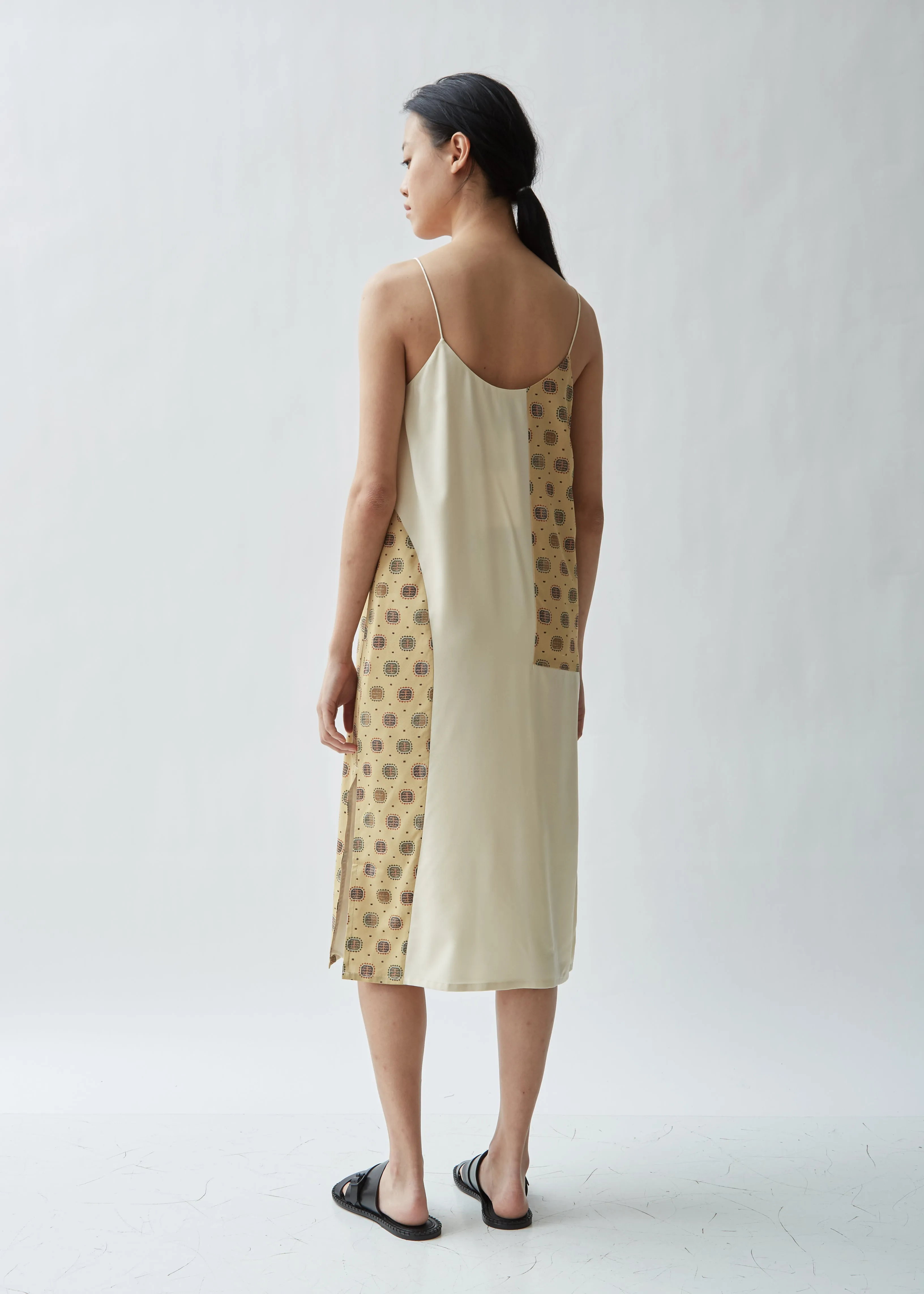 Ferentino Printed Silk Slip Dress