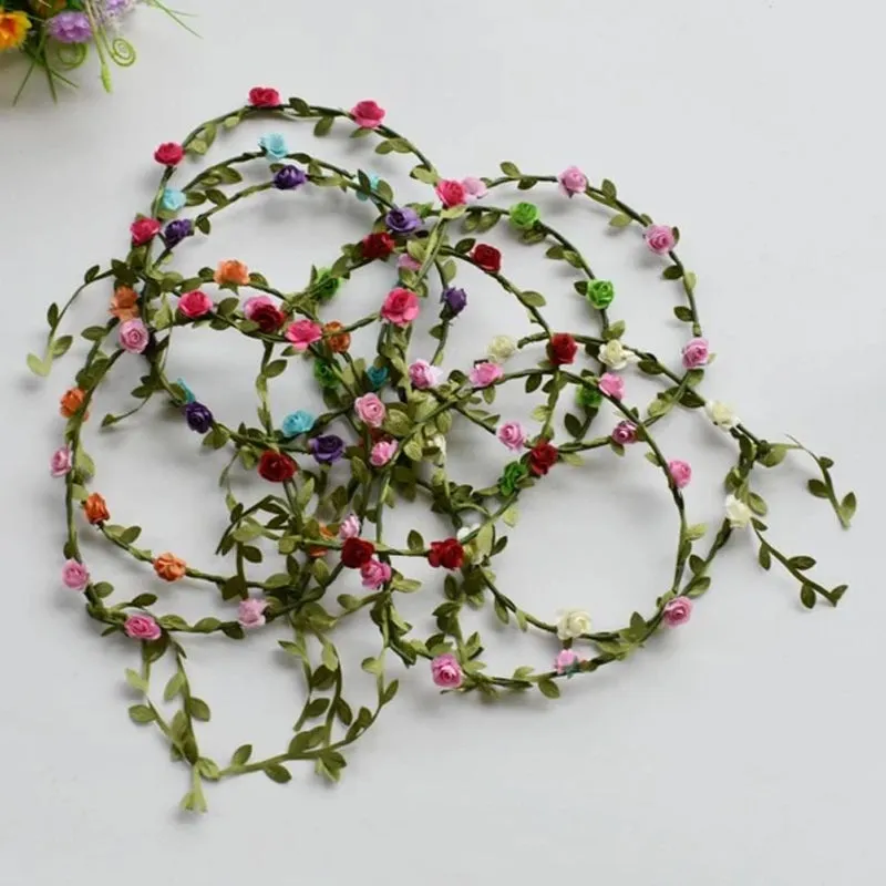 Flower headband rose wreath -for Midsummer's Day