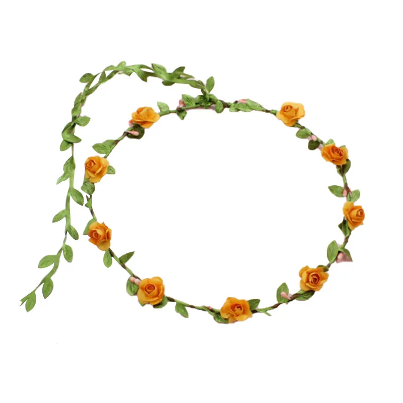 Flower headband rose wreath -for Midsummer's Day