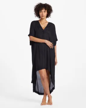 Found Love Midi Beach Cover-Up - Black Pebble