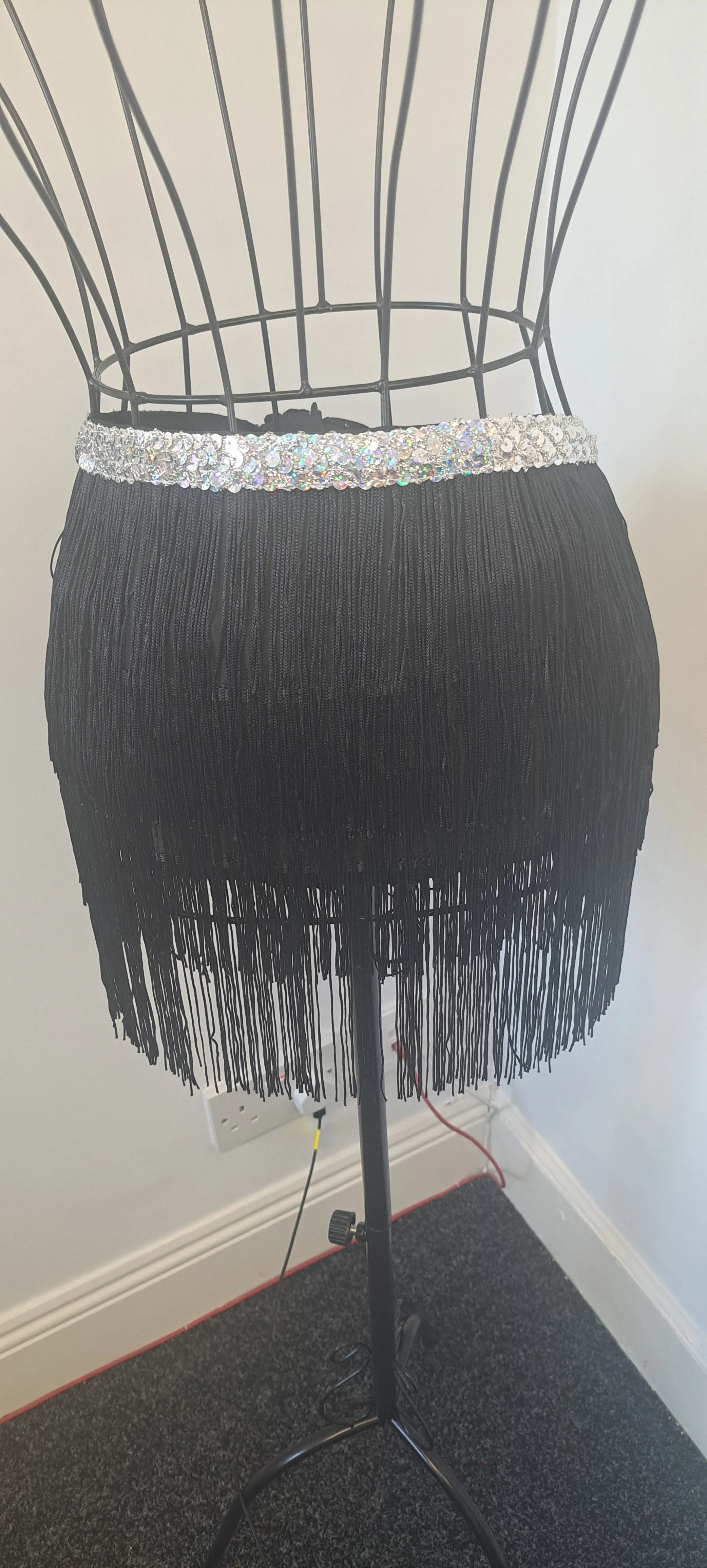 Fringed Skirt Sash Belt