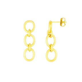 GEMMA CHAIN EARRINGS GOLD