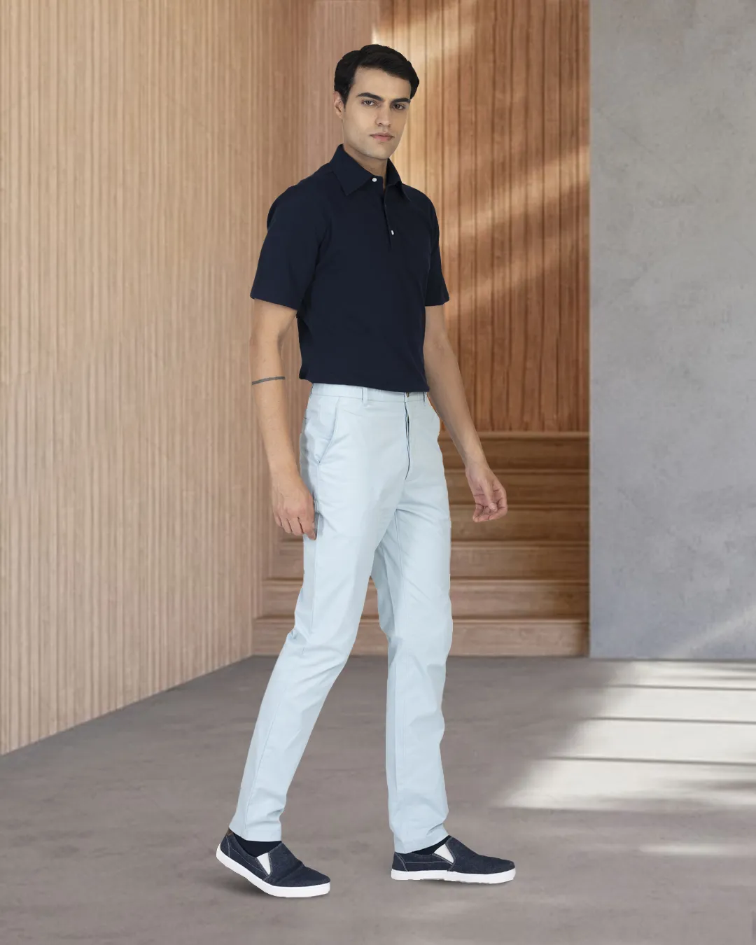 Genoa Powder Blue Chino