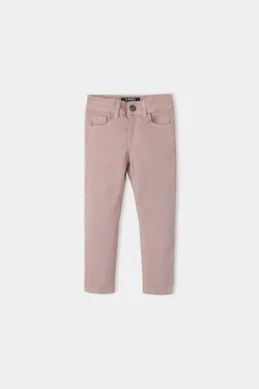 Girls Pink Cotton Pant