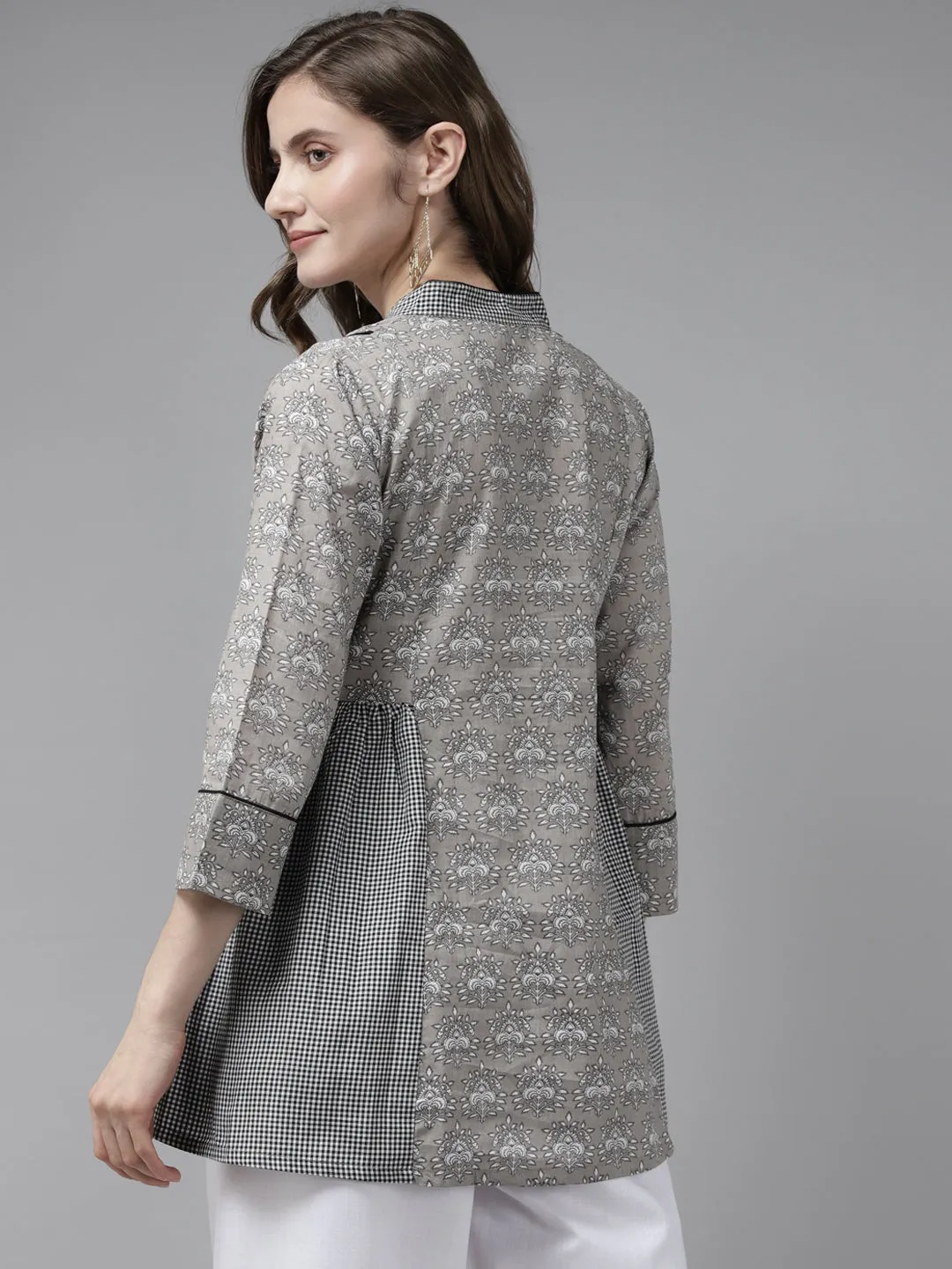 Grey Printed Tunic