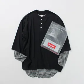 HEALTHKNIT / 2 Pack T-Shirt 7/10 Sleeve   Long Sleeve Waffle