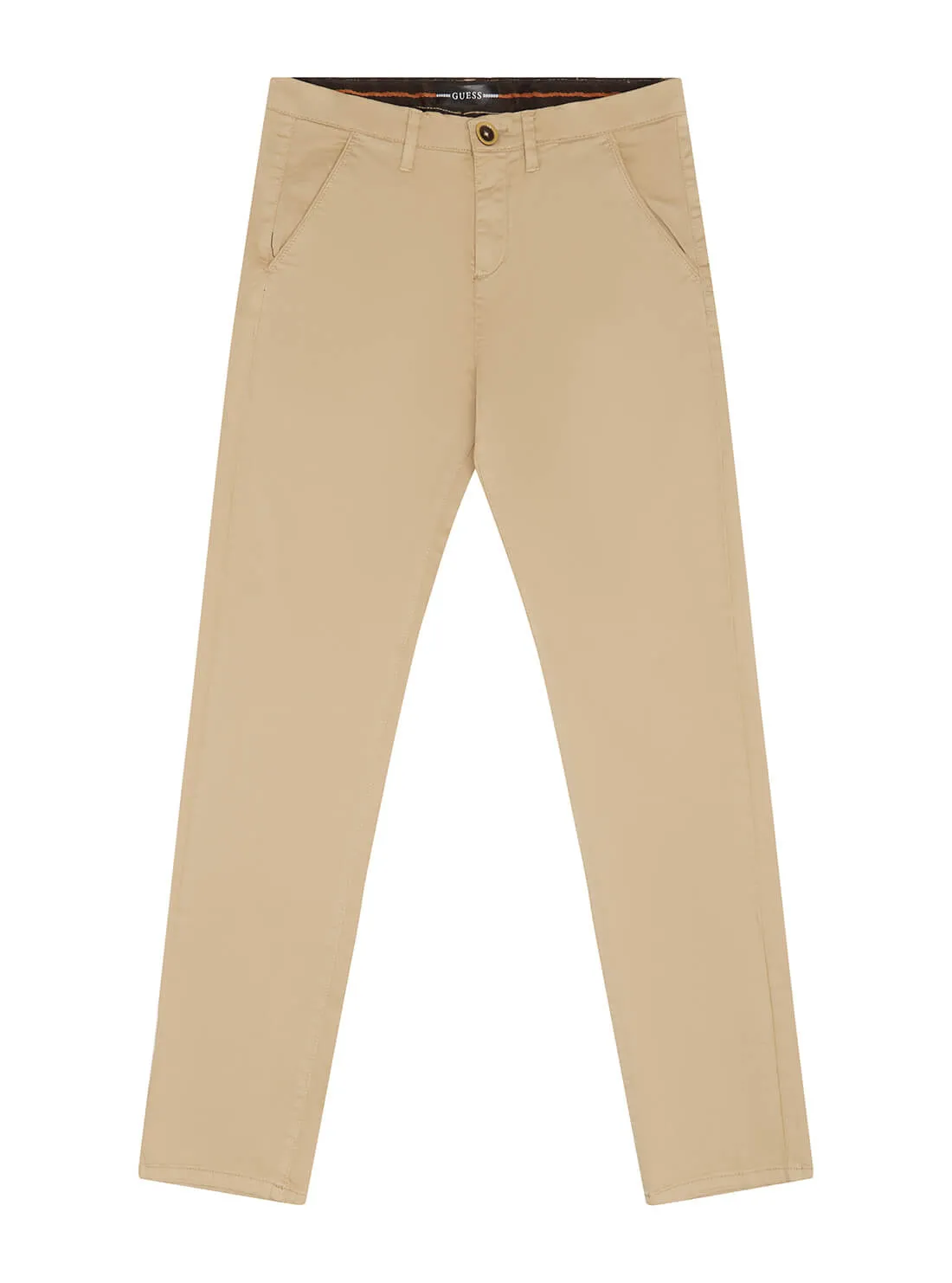 Honey Khaki Sateen Chino Pants (7-16)