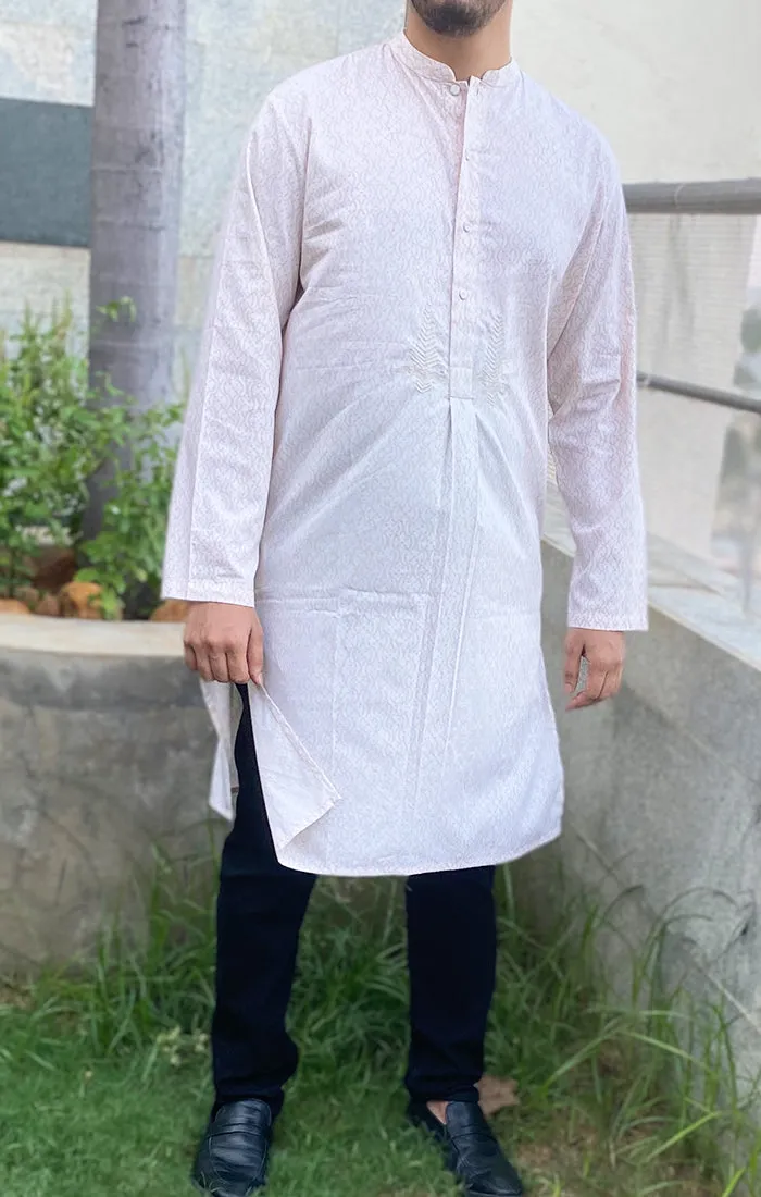 Ivory handblock printed Kurta