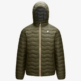 Jack Warm - Men's Quilted Packable Puffer Jacket in Green Blackish