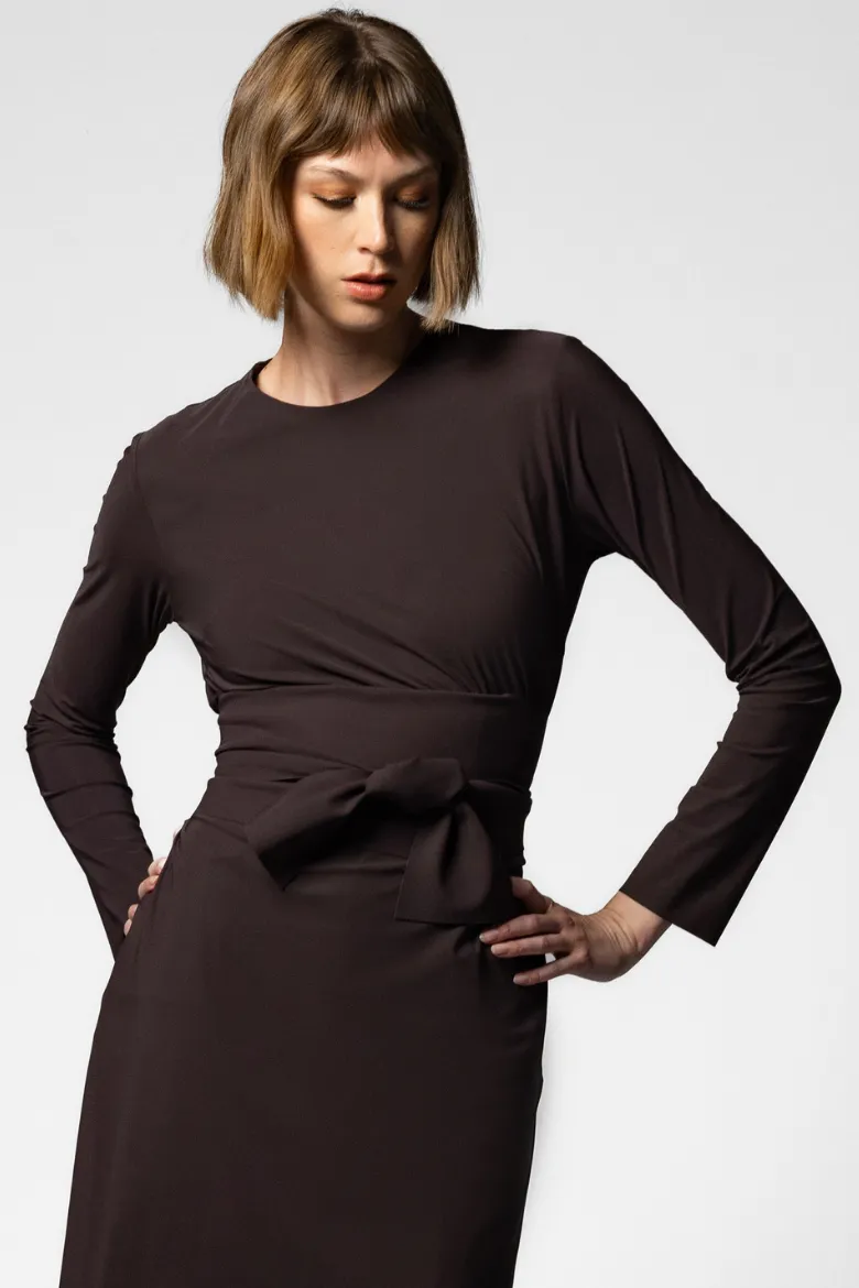 Jun Mini Tunic - Espresso