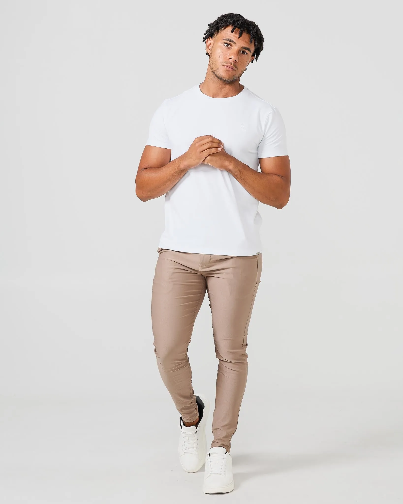 Khaki Stretch Chino Pants