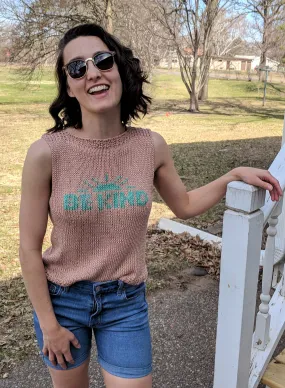 Knit Kit  - Be Kind Tank Top