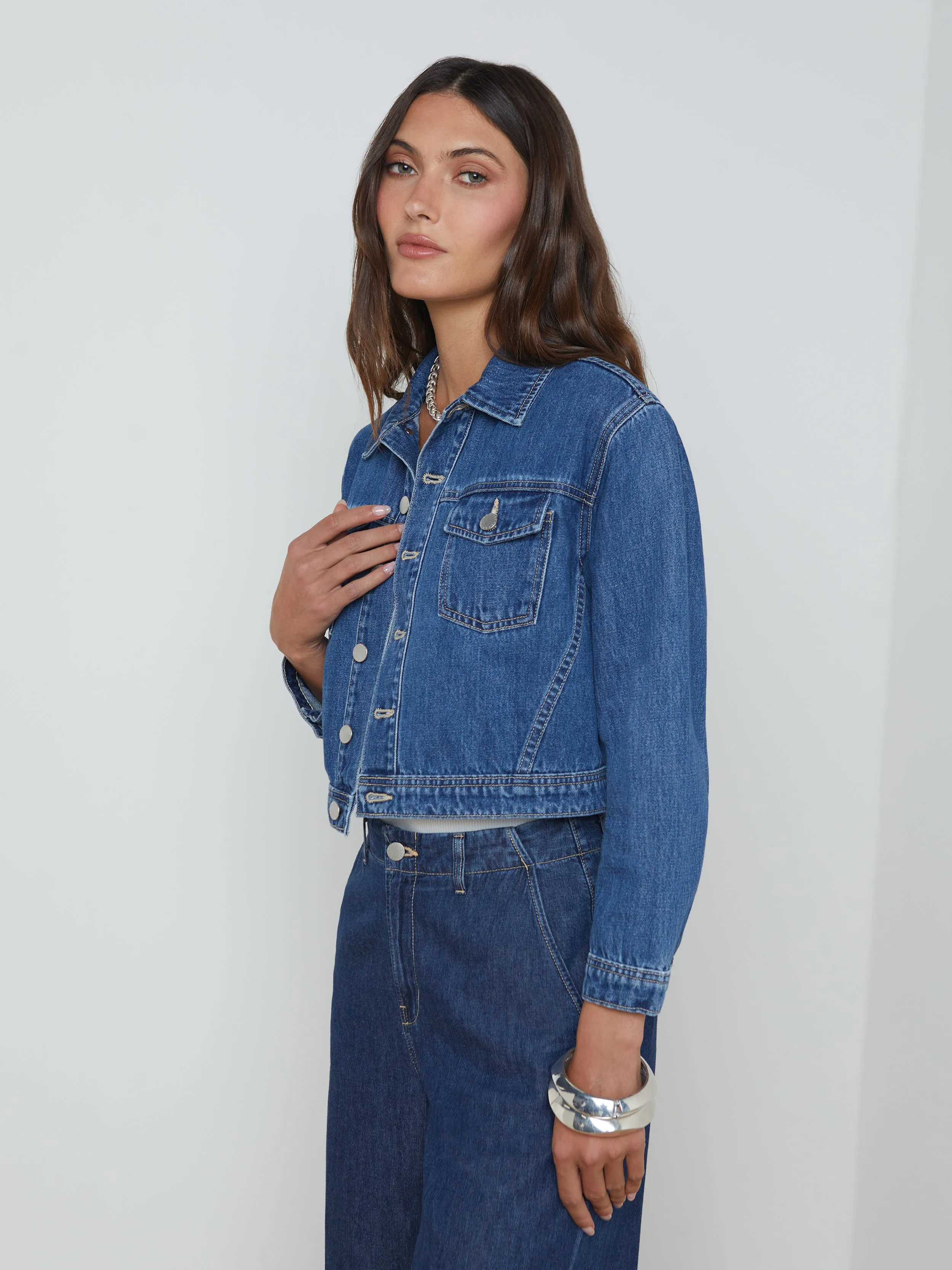 Koda Cropped Denim Jacket