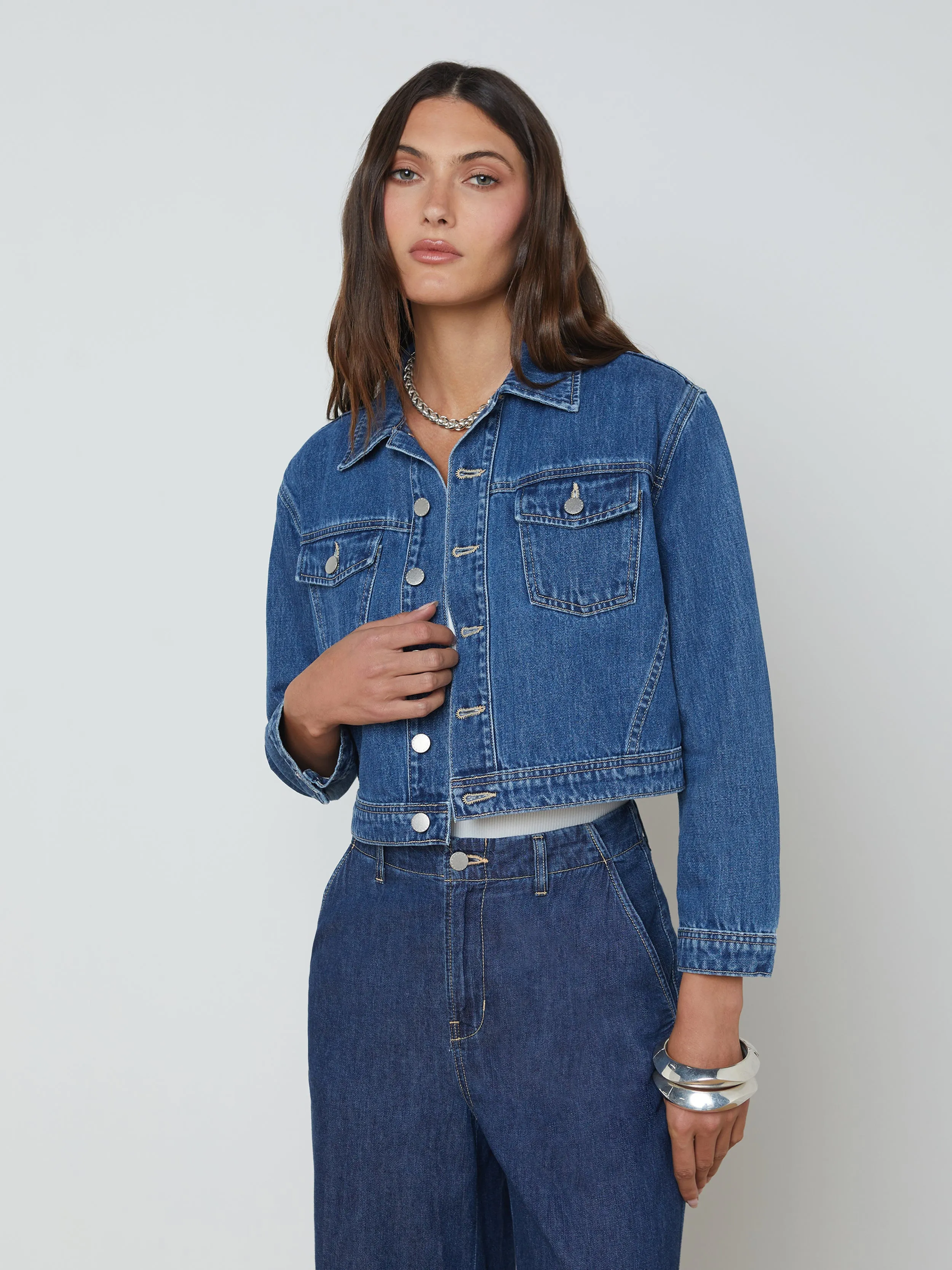 Koda Cropped Denim Jacket