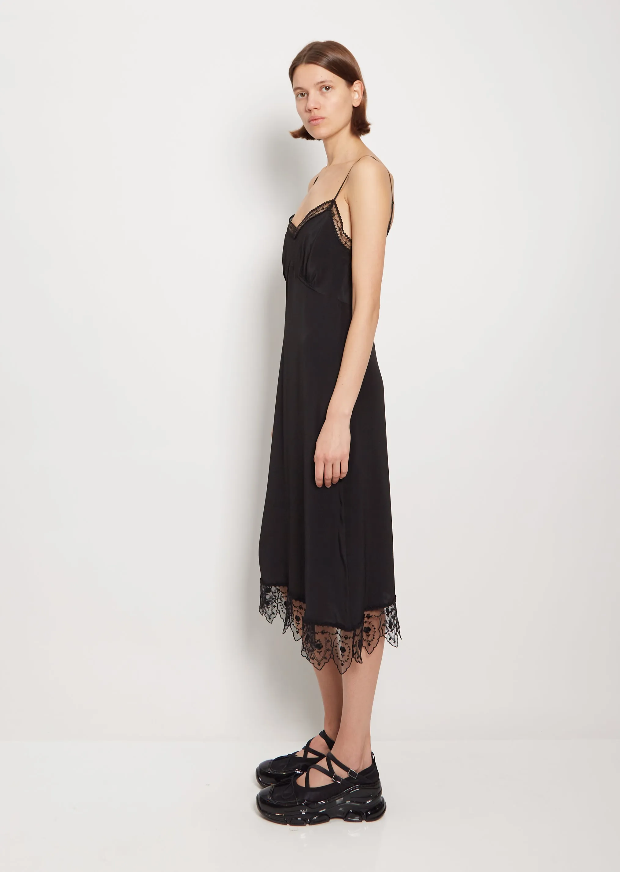 Lace Trim Slip Dress