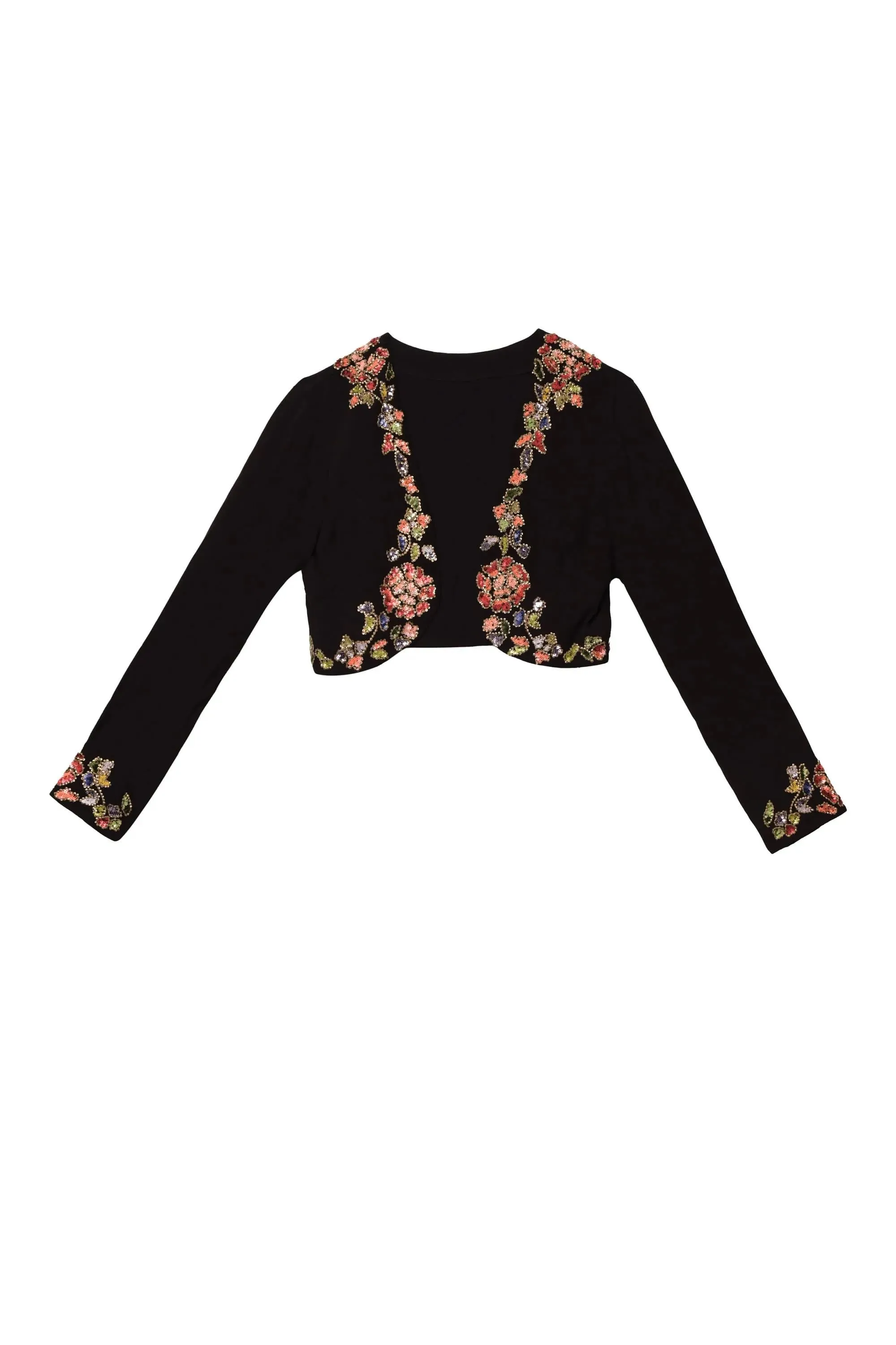 Larke Jacket Waterblossom Embellishment Black