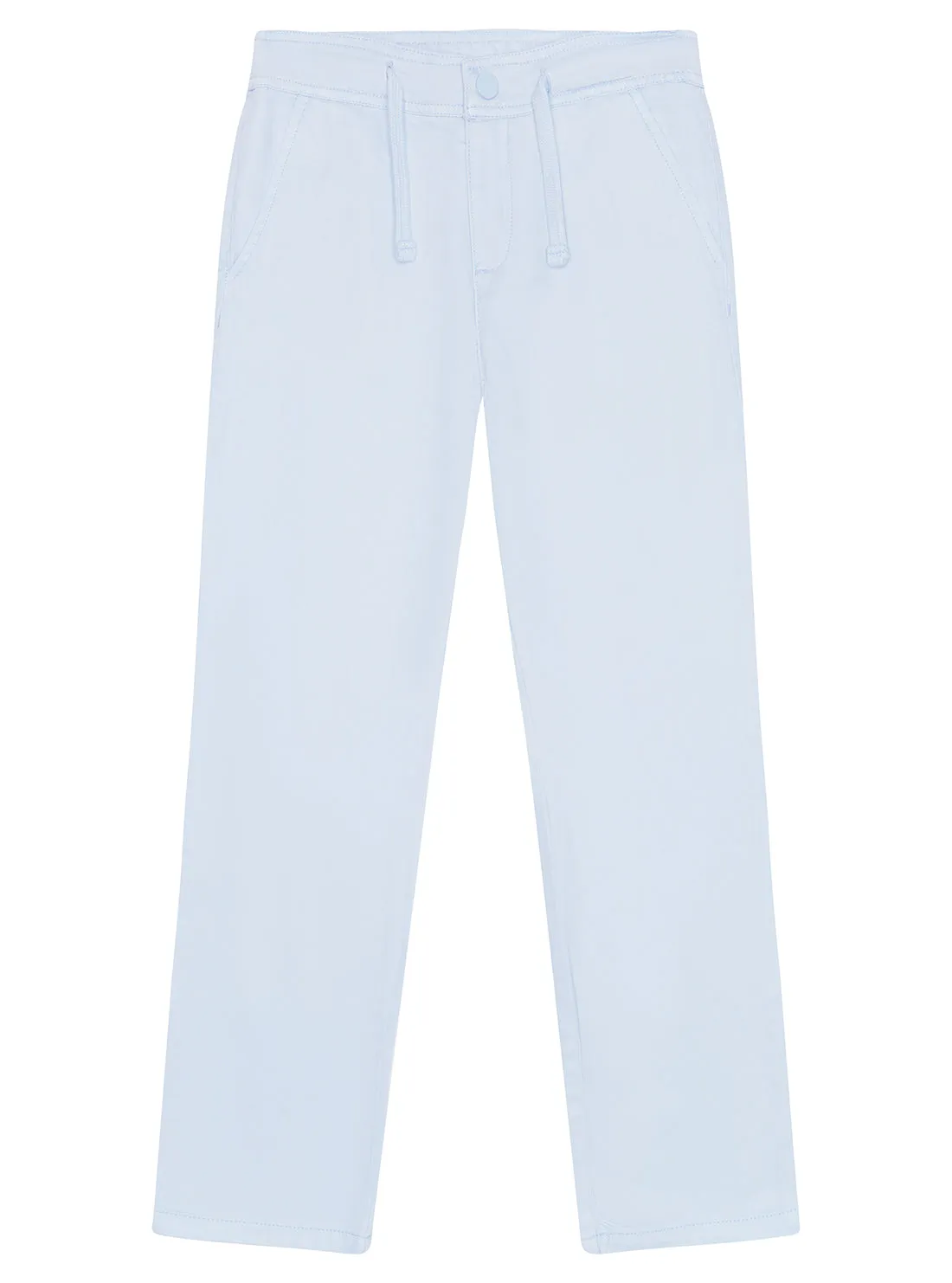 Light Blue Tencel Long Chino Pants (2-7)