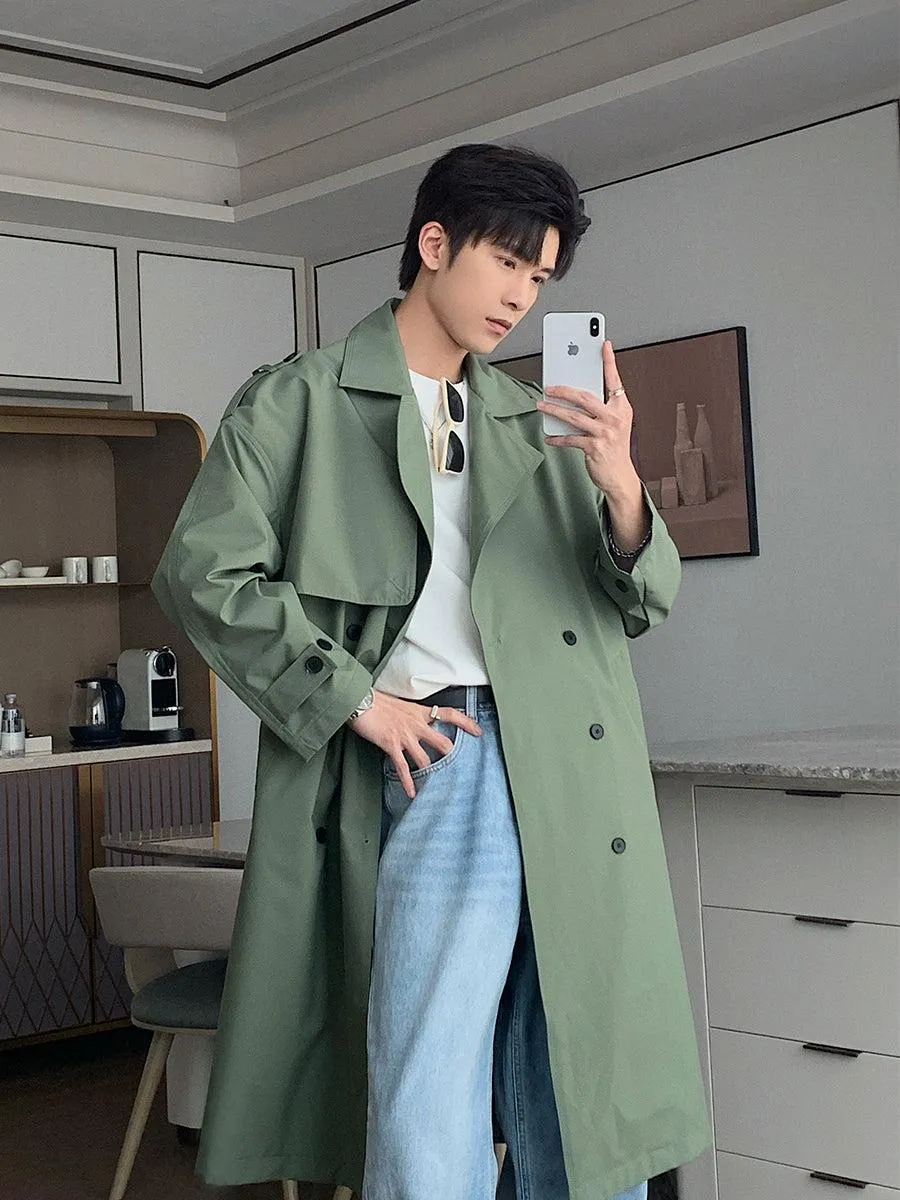 Loose Fit Long Trench Coat