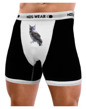 Lucky Cat Owl Mens Boxer Brief Underwear