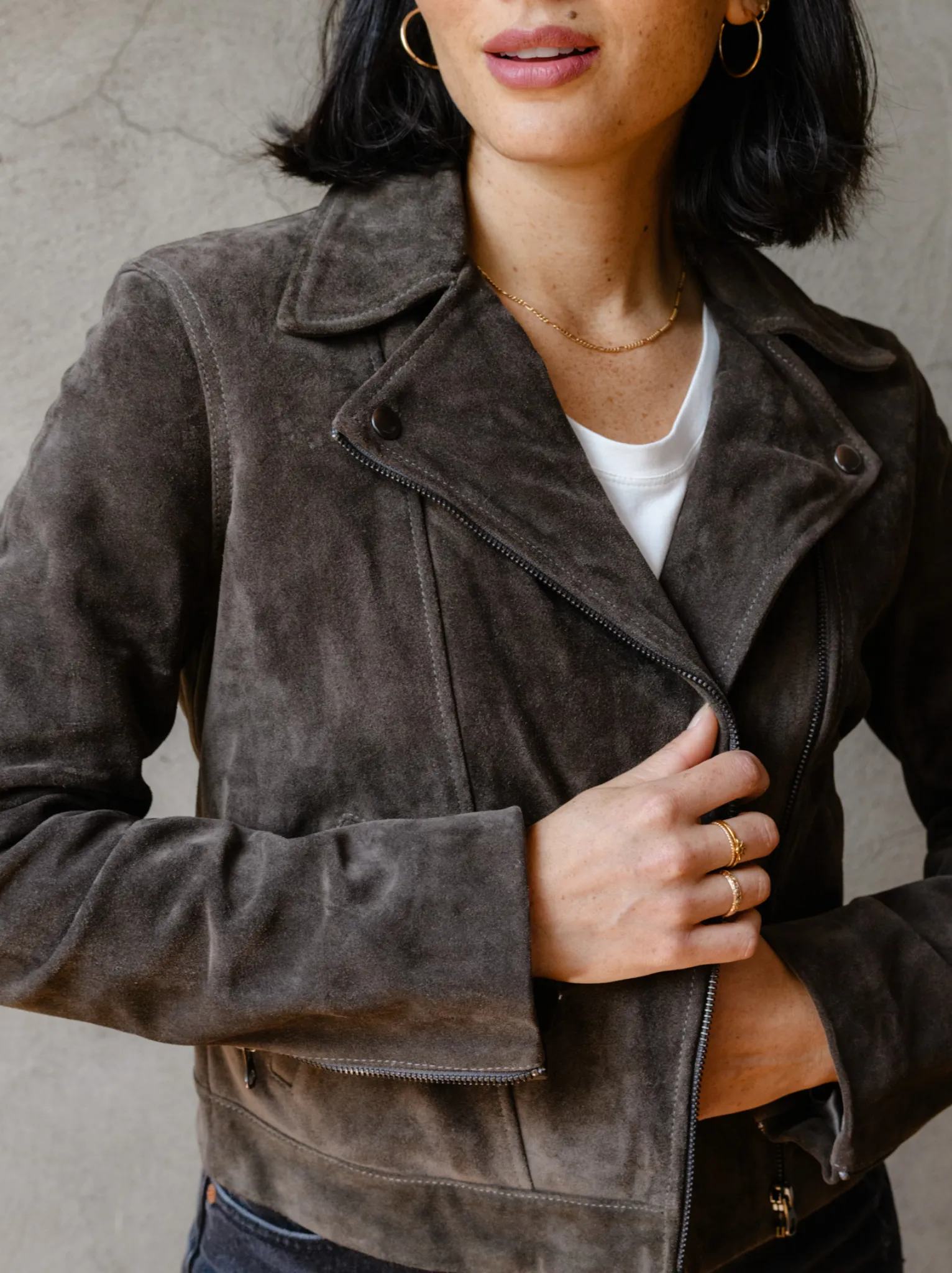 Maha Suede Leather Jacket