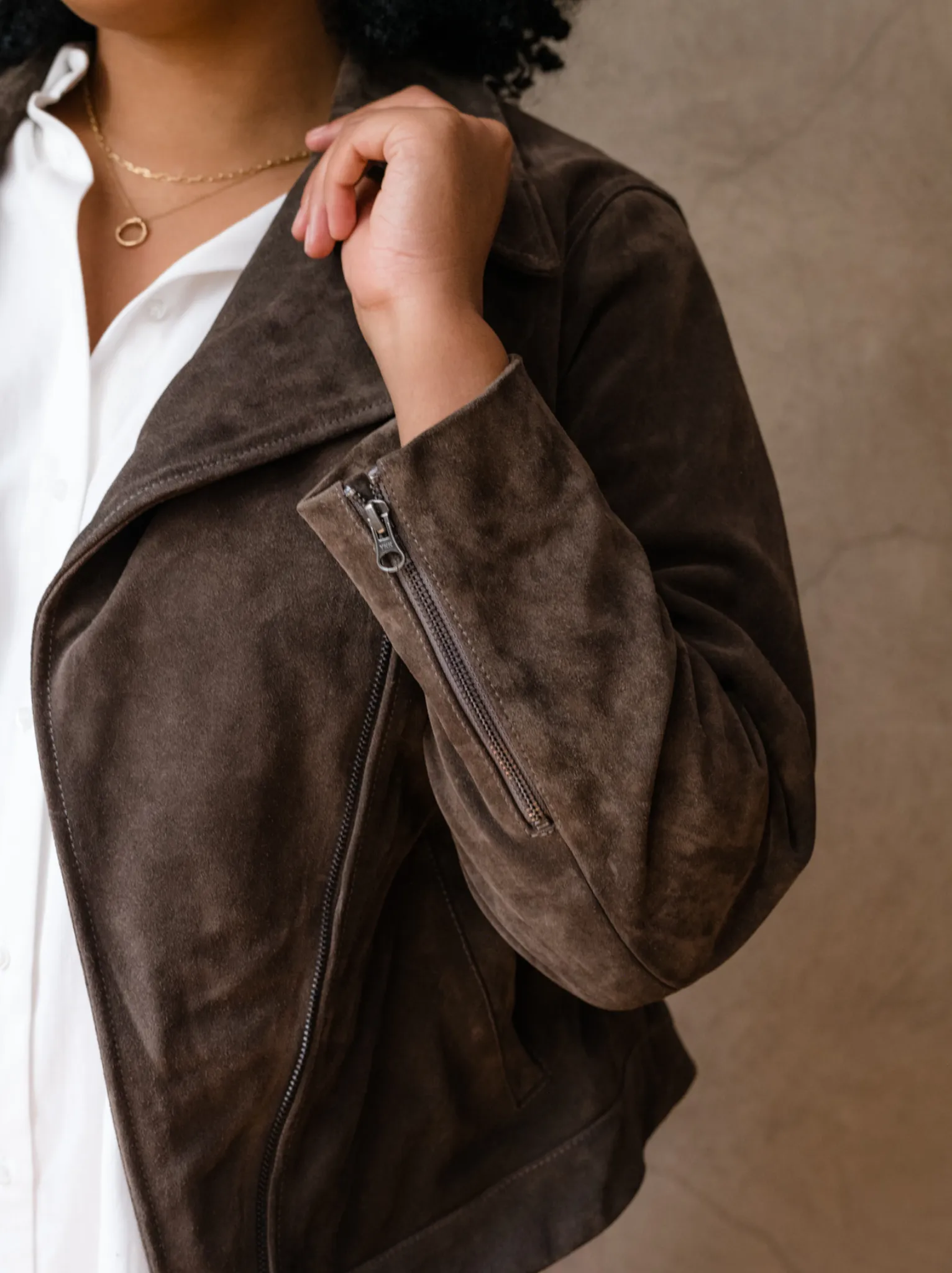 Maha Suede Leather Jacket