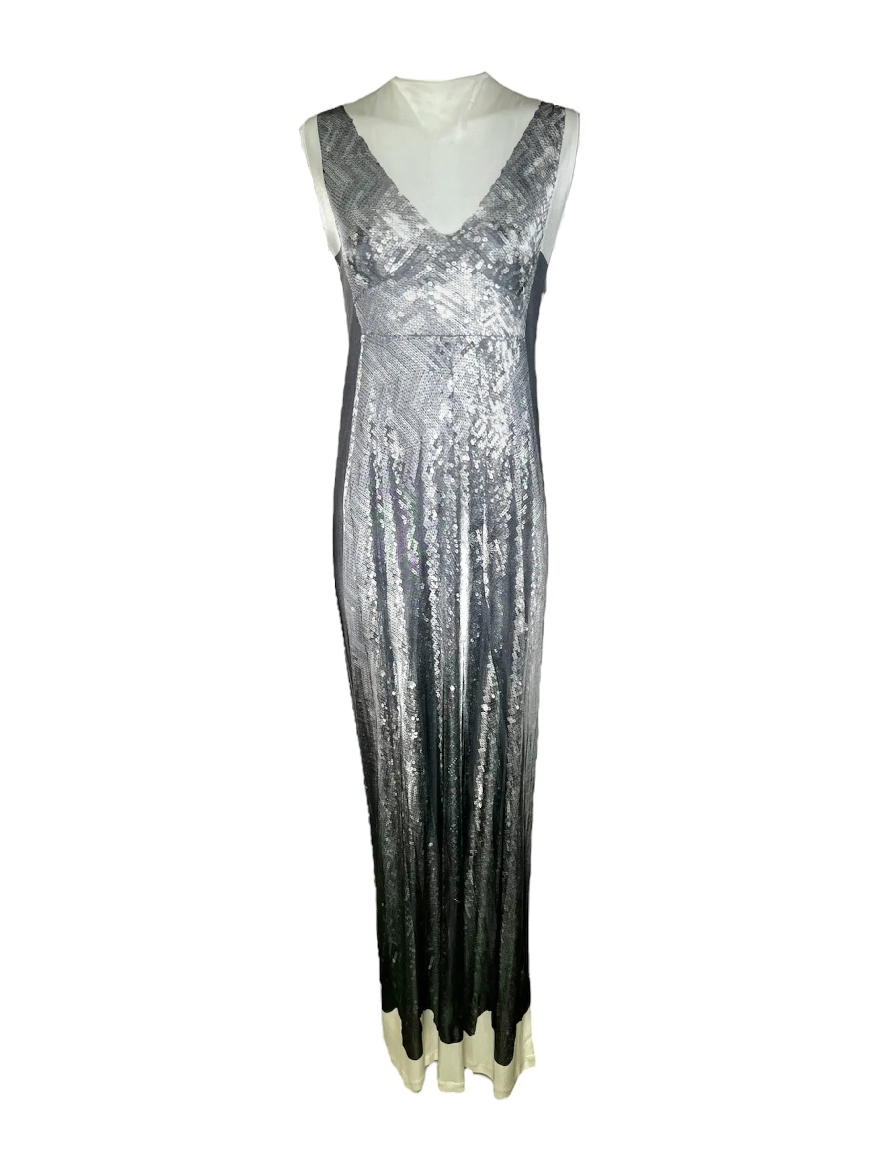 Maison Martin Margiela Trompe L'Oeil 2023 Re-Edition Tunic Faux Sequin Gown