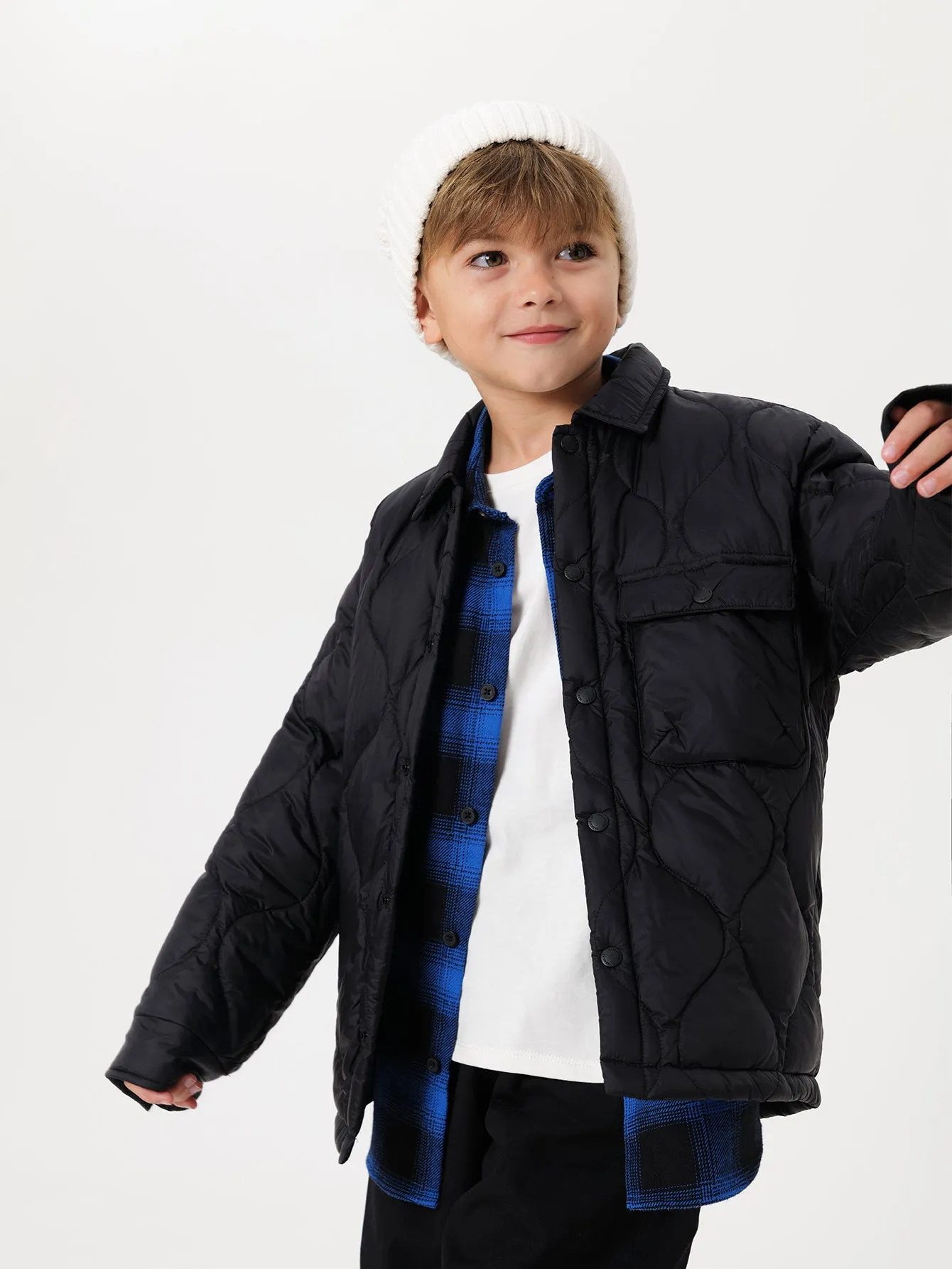 MARC & JANIE Boys Ultralight Quilted Down Jacket 231511