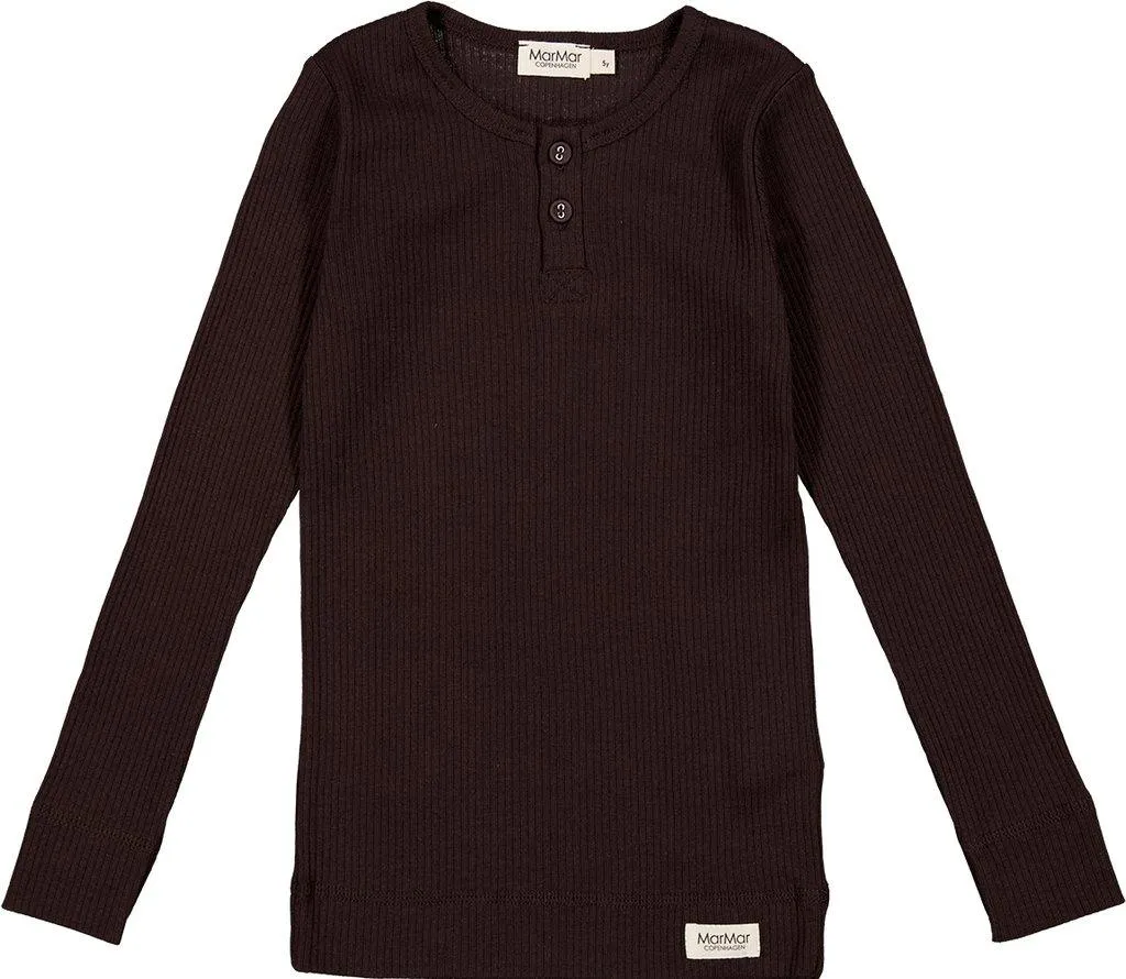 MarMar Ribbed Long Sleeve Henley Shirt