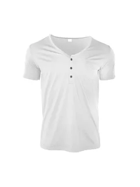 Men's Button Short Sleeve Tee