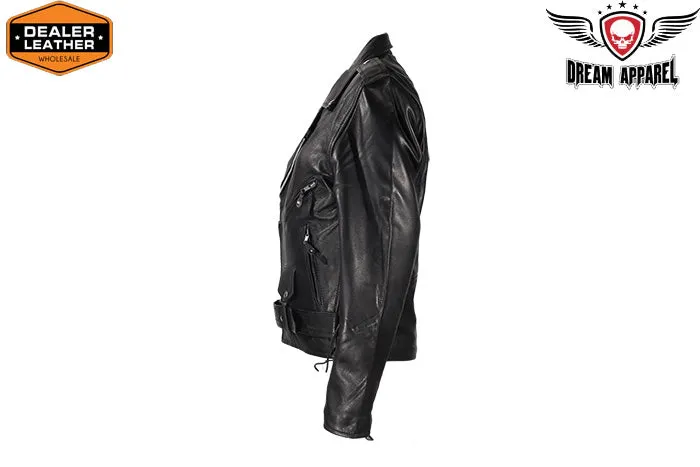 Mens Leather Motorcycle Jacket