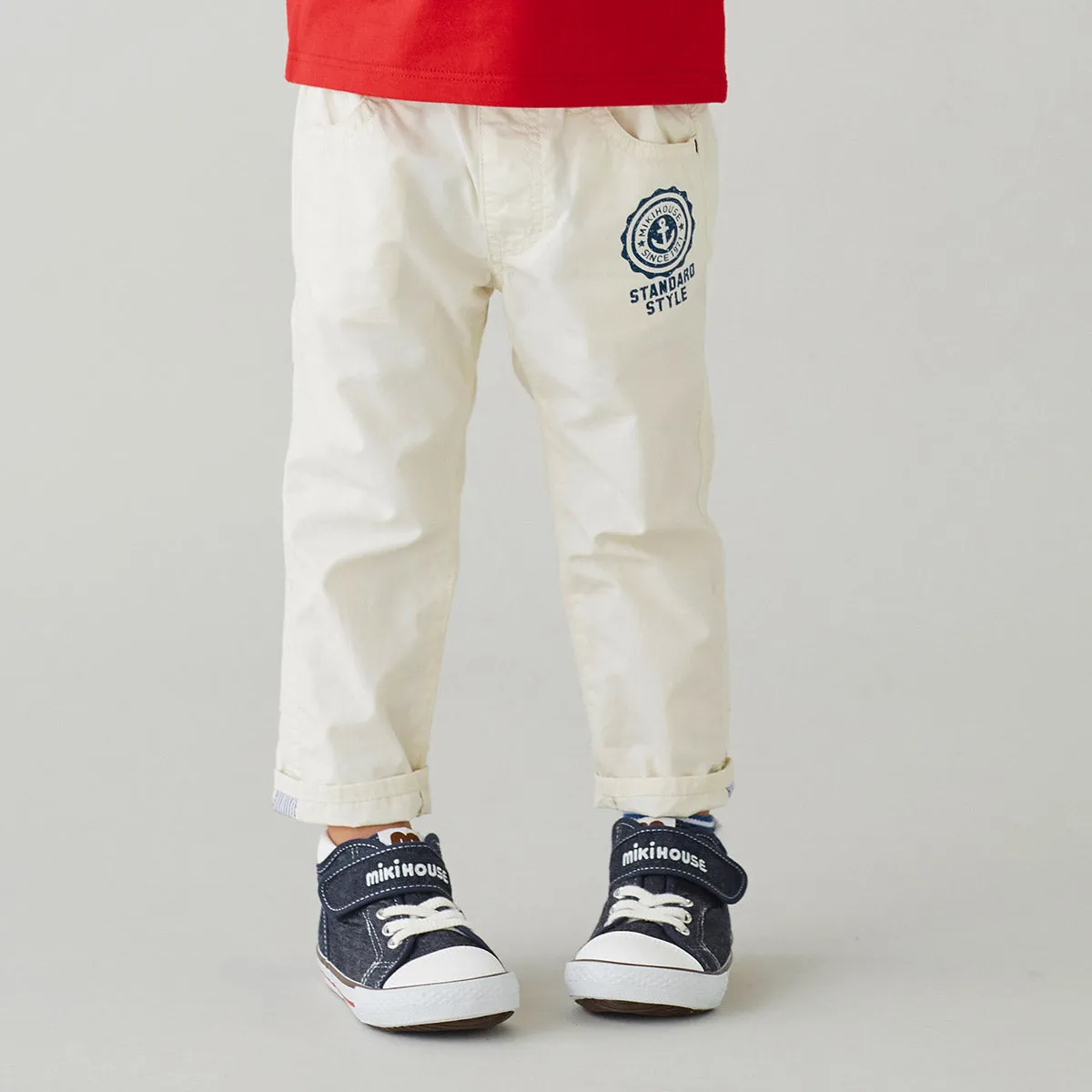 MIKI HOUSE Emblem Cropped Trousers