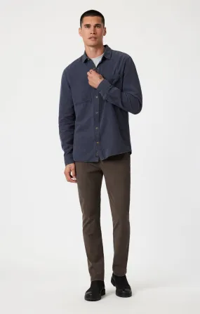 MILTON SLIM STRAIGHT CHINO IN OAK LUXE TWILL